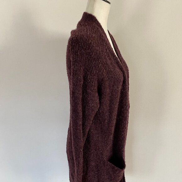 TREASURE Bond Cardigan New BNWT Cozy Dark Purple - Picture 4 of 13